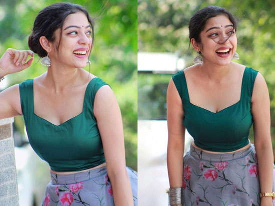 Adorable Pics Of Varsha Bollamma In Colorful Dress